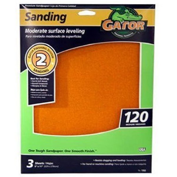 Gator Sandpaper Al Oxide 9X11In 180 7265